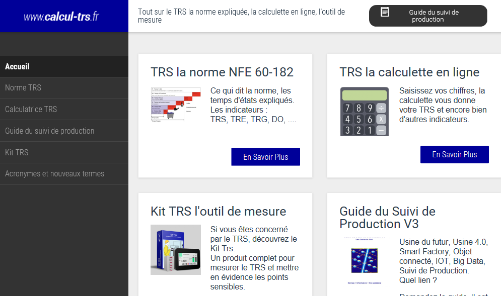 Calculer votre TRS sur www.calcul-trs.fr